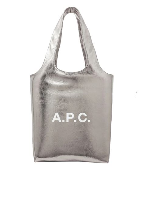 borsa ninon small tote donna argento APC | PUABZ-M61861RAB