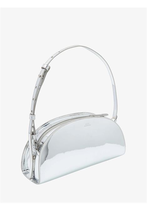 demi-lune shoulder bag woman silver APC | PUACB-F61997RAB
