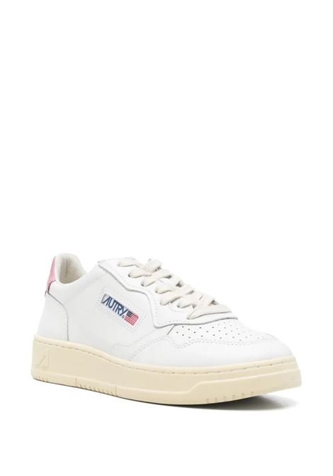 medalist low aulw ll88 sneakers woman white and pink AUTRY | AULWLL88
