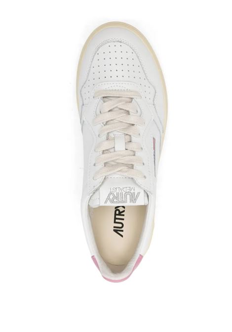 medalist low aulw ll88 sneakers woman white and pink AUTRY | AULWLL88