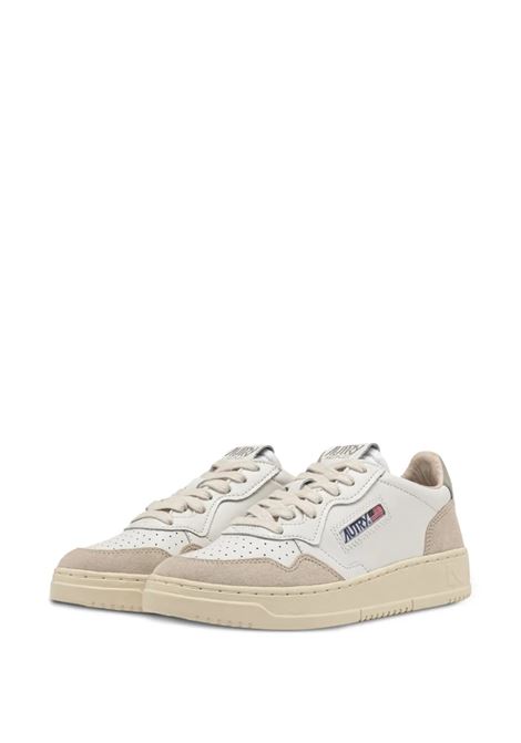 sneakers medalist low aulw ls14 donna bianche beige e verde salvia AUTRY | AULWLS14