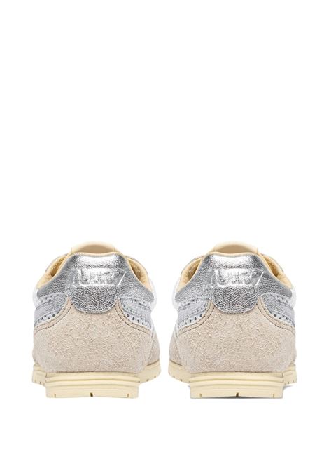 sneakers windspin low donna bianche e argento AUTRY | WSLWKD03