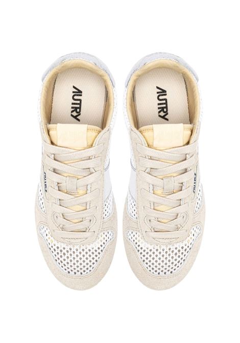 sneakers windspin low donna bianche e argento AUTRY | WSLWKD03