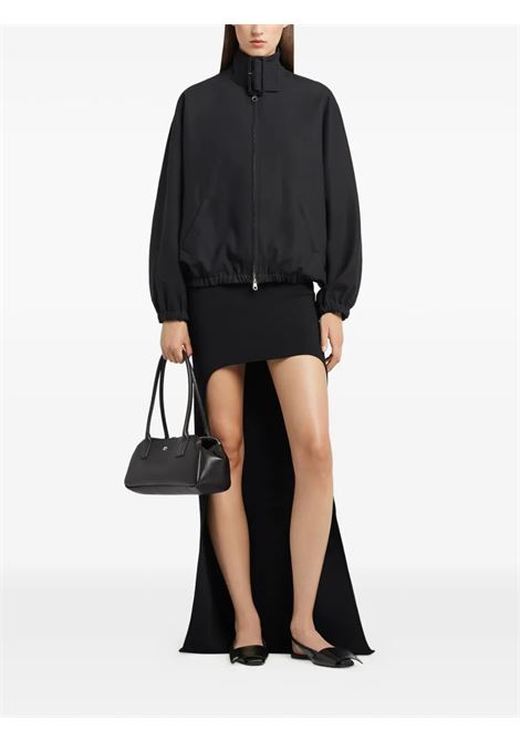 buckle zipped bomber jacket woman black COURRÈGES | 126CBL334CO01349999