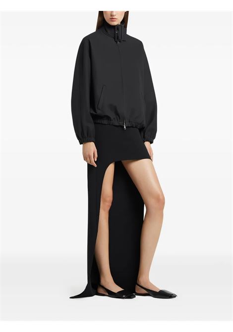 buckle zipped bomber jacket woman black COURRÈGES | 126CBL334CO01349999