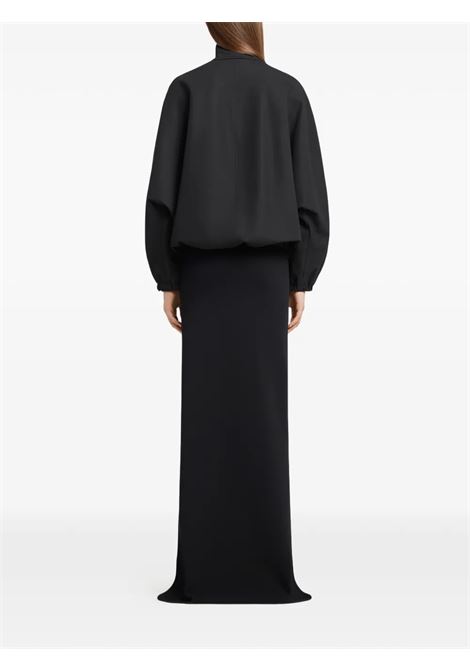 buckle zipped bomber jacket woman black COURRÈGES | 126CBL334CO01349999