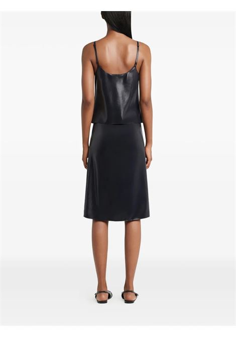 lingerie glossy top woman black COURRÈGES | 126CDE155AC00359999