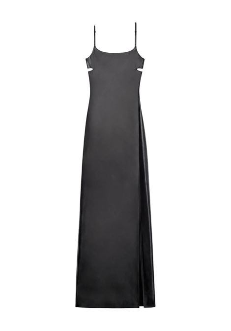 lingerie glssy long dress woman black COURRÈGES | 126CRO771AC00359999