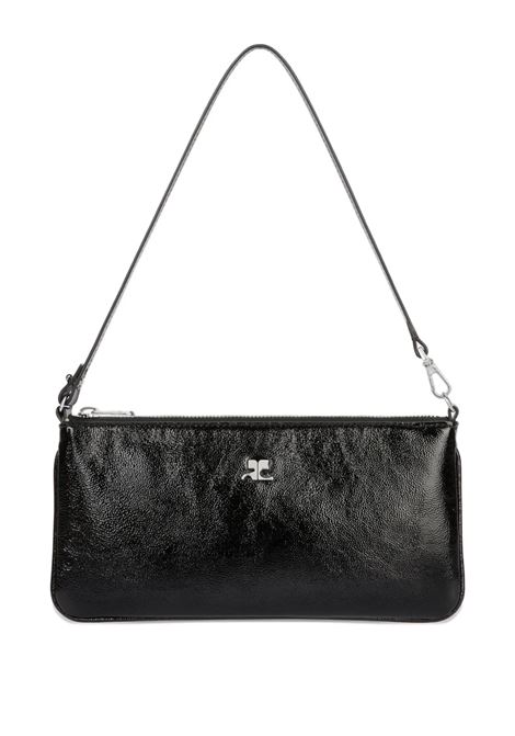 zipped naplack pouch woman black COURRÈGES | 126GPM035CR00439999
