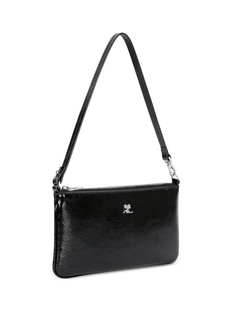 zipped naplack pouch woman black COURRÈGES | 126GPM035CR00439999