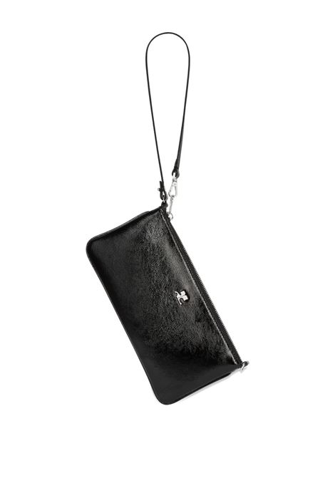 zipped naplack pouch woman black COURRÈGES | 126GPM035CR00439999