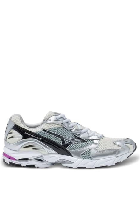 sneakers wave rider 10 uomo bianche nere e argento MIZUNO | D1GA210418