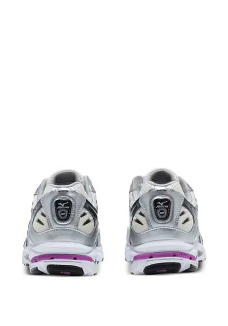 sneakers wave rider 10 uomo bianche nere e argento MIZUNO | D1GA210418