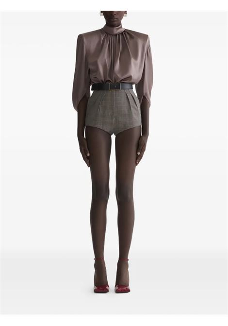 cascade tunic top woman brown MUGLER | 26P1TO086030037002