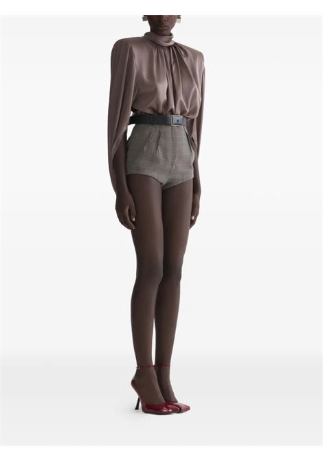 cascade tunic top woman brown MUGLER | 26P1TO086030037002