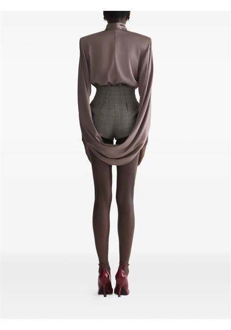 cascade tunic top woman brown MUGLER | 26P1TO086030037002