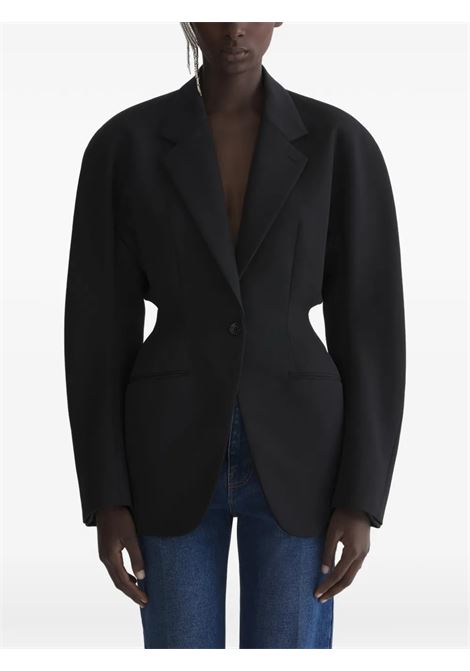 cinched jacket woman black MUGLER | 26P1VE048010191999