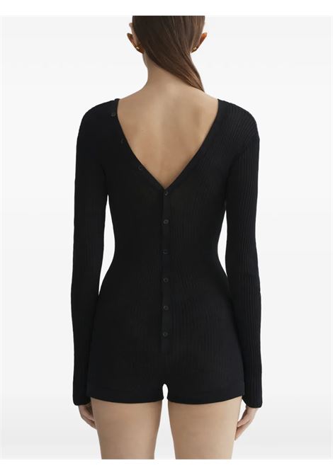 knit buttoned bodysuit woman black MUGLER | 26P2BO029011361999