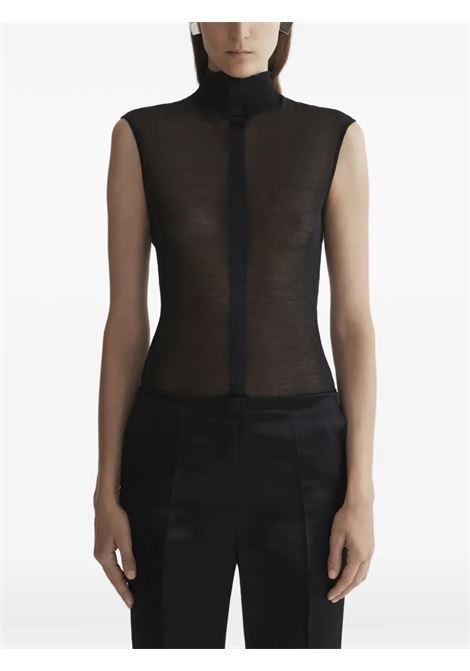 sleeveless tuxedo bodysuit woman black MUGLER | 26P3BO029220311999