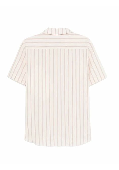 sun stripy cotton ss shirt man ivory RANRA | AMSS26SS01113R021